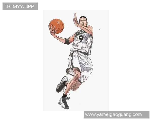 姚明的篮球传奇插画展现巨人风采与激情运动的完美结合